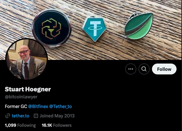 Stuart Hoegner Retires from Tether and Bitfinex Amid MiCA Regulations - Legal Leadership Transition